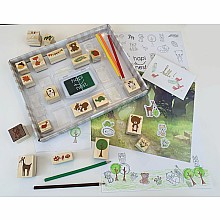 Woodland Animals Stamp & Sticker Set