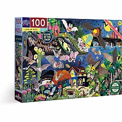 Eeboo "Love of Bats" (100 Pc Puzzle)