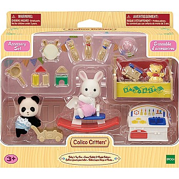 Calico Critters Baby's Toy Box, Snow Rabbit & Panda
