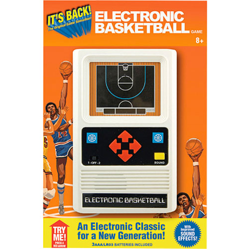 EUC mini pinball handheld basketball game 10" x 5.5" 