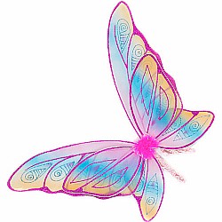 Great Pretenders Glitter Rainbow Wings, Hot Pink