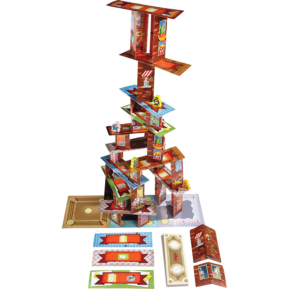 a Spectacular 3d Card Stacking Game 100 Complete for sale online HABA Rhino Hero Super Battle