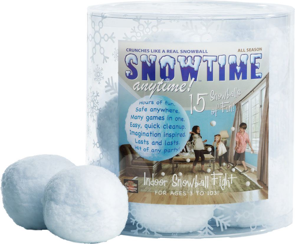 Indoor snowballs for safe winter fun
