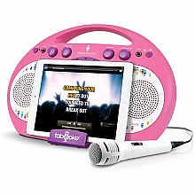 Singing Machine Pink Tabeoke Portable Bluetooth Karaoke System