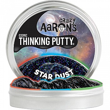 Crazy Aaron's Cosmic Star Dust Thinking Putty 4" Tin