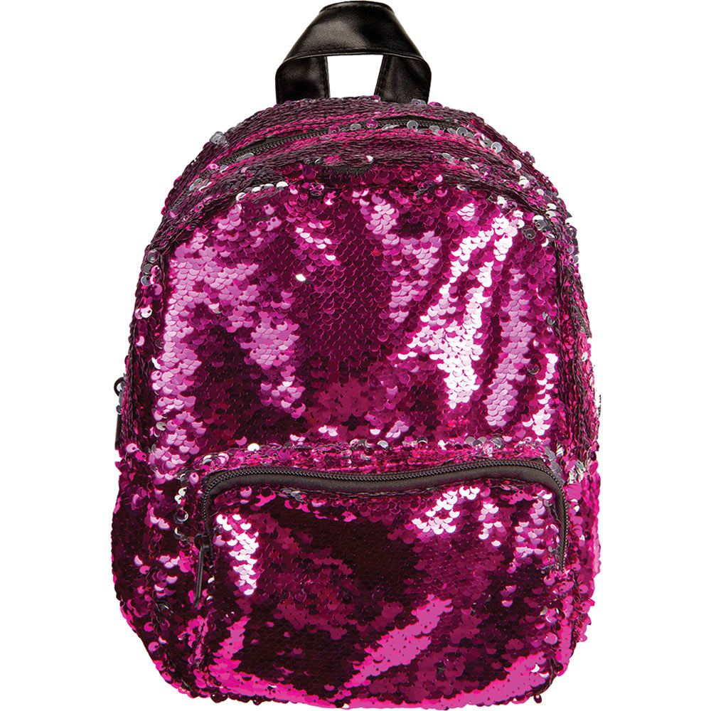 pink sequin mini backpack