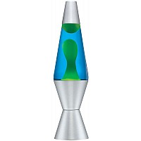 Lava Lamp - 14.5" Blue/Yellow Silver