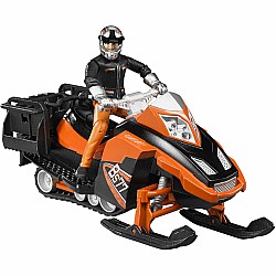 Bruder Snowmobile with Driver and Accessories