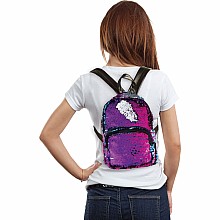 Magic Sequin Mini Backpack-Gradient/Silver