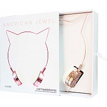 American Jewel Cat Headphones - Rose Gold