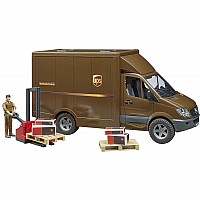 Bruder MB Sprinter UPS Truck with Driver and Accessories