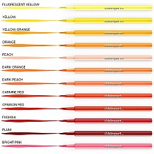 KINGART™ Watercolor Brush Tip Markers, Set of 36