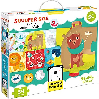 Suuuper Size Animal Match Puzzle