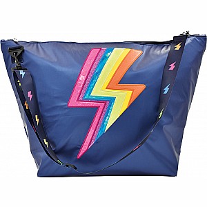 Navy Lightning Weekender Bag