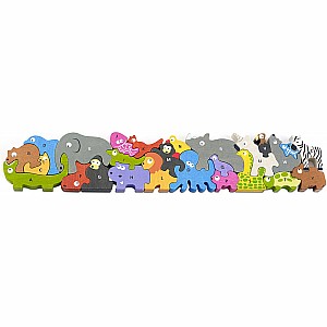 Jumbo Animal Parade A to Z Alphabet & Animal Puzzle - Geppetto's Toys -  BeginAgain