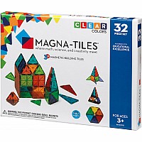 Magna Tiles® Clear Colors 32 Piece Set
