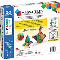 Magna Tiles® Clear Colors 32 Piece Set