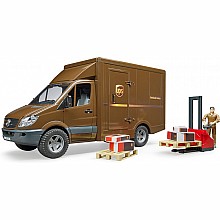 Bruder MB Sprinter UPS Truck with Driver and Accessories