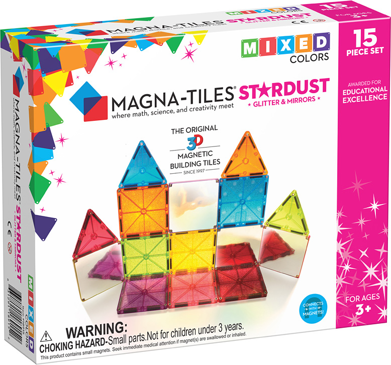 Magna-Tiles Stardust 15 Piece Set - Valtech - MagnaTiles - Bens