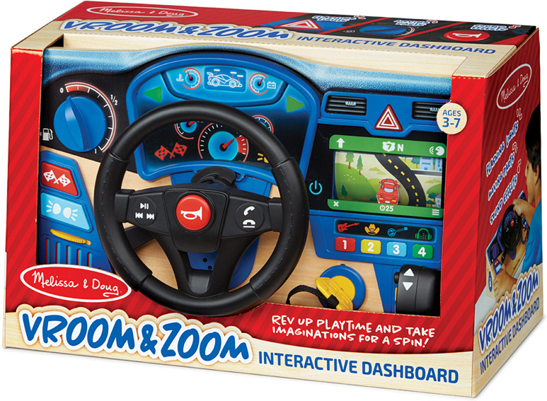 Melissa & Doug Vroom & Zoom Interactive Dashboard 3 Years Timeless Toys