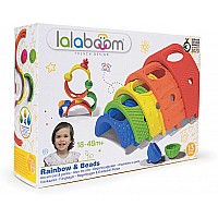Lalaboom Rainbow & Beads - 13 pcs