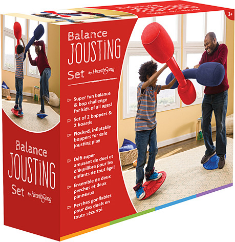 Inflatable Balance Jousting Set A fun safe competitive strength balance challeng 