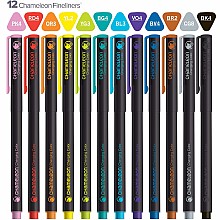 Chameleon Fineliners 12 pack - Bright Colors