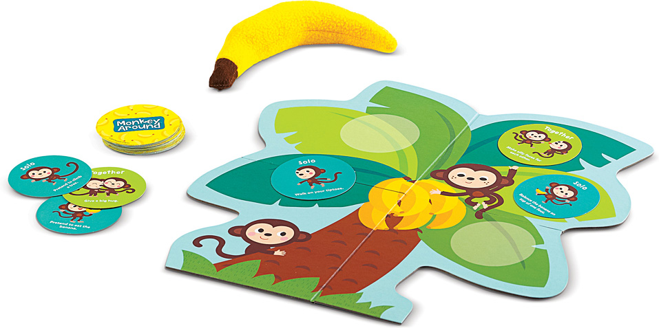 Peaceable Kingdom Monkey Around The Wiggle Giggle Game of Movement for sale online 