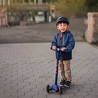 Micro Kickboard Maxi Deluxe LED Scooter - Blue