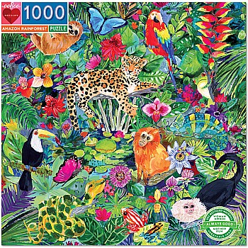 Eeboo "Amazon Rainforest" (1000 Pc Puzzle)