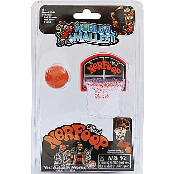 World's Smallest Official Nerfoop Basketball