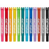 Cat Parade Twist-Up Watercolor Gel Crayons - Set of 12