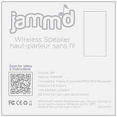 Jamm'd Wireless Speaker - Deep Space