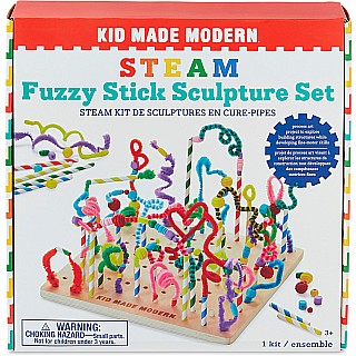 Kid Made Modern STEAM Fuzzy Stick Sculpture Set