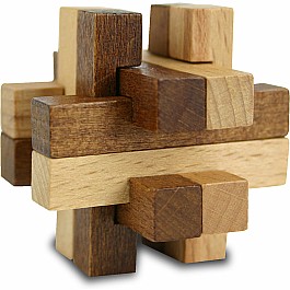 True Genius Wooden Brainteaser Puzzles: Curated Collection