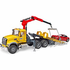 Bruder MACK Granite Tow Truck with Roadster