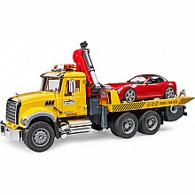 Bruder MACK Granite Tow Truck with Bruder Roadster