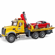 Bruder MACK Granite Tow Truck with Roadster