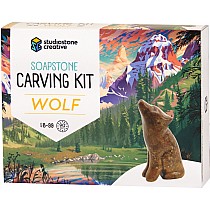 Soapstone Carving Kit - Wolf