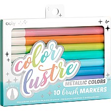 Color Lustre Metallic Colors Brush Markers