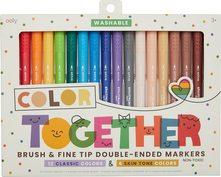 Color Together Brush & Fine Tip Double-Ended Markers - The Toy Box Hanover