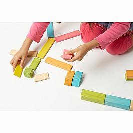 Tegu Tints Magnetic Wooden Blocks 14 Piece Set