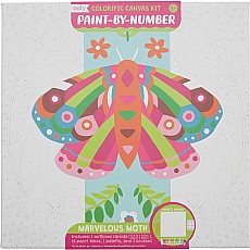 Colorific Canvas Paint-By-Number Kit: Marvelous Moth