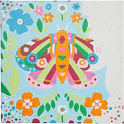 Colorific Canvas Kit Paint-By-Number Kit: Marvelous Moth