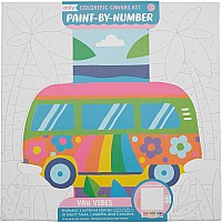 Colorific Canvas Kit Paint-By-Number Kit: Van Vibes