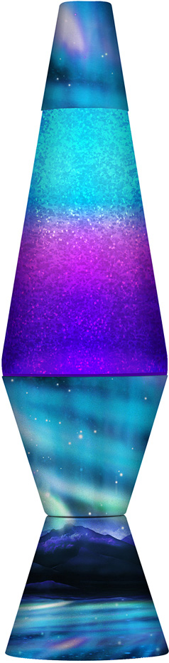 Colormax Northern Lights Glitter Lava Lamp