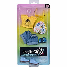 Corolle Girls Nature & Adventure Dressing Room Doll Clothes Set