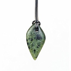 Soapstone Jewelry Carve Your Own Leaf Pendant