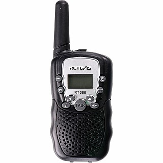 Retevis RT388 2 pcs Kids Walkie Talkies with Flashlight - Black