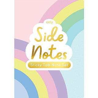 Side Notes Sticky Tab Note Set Pastel Rainbow